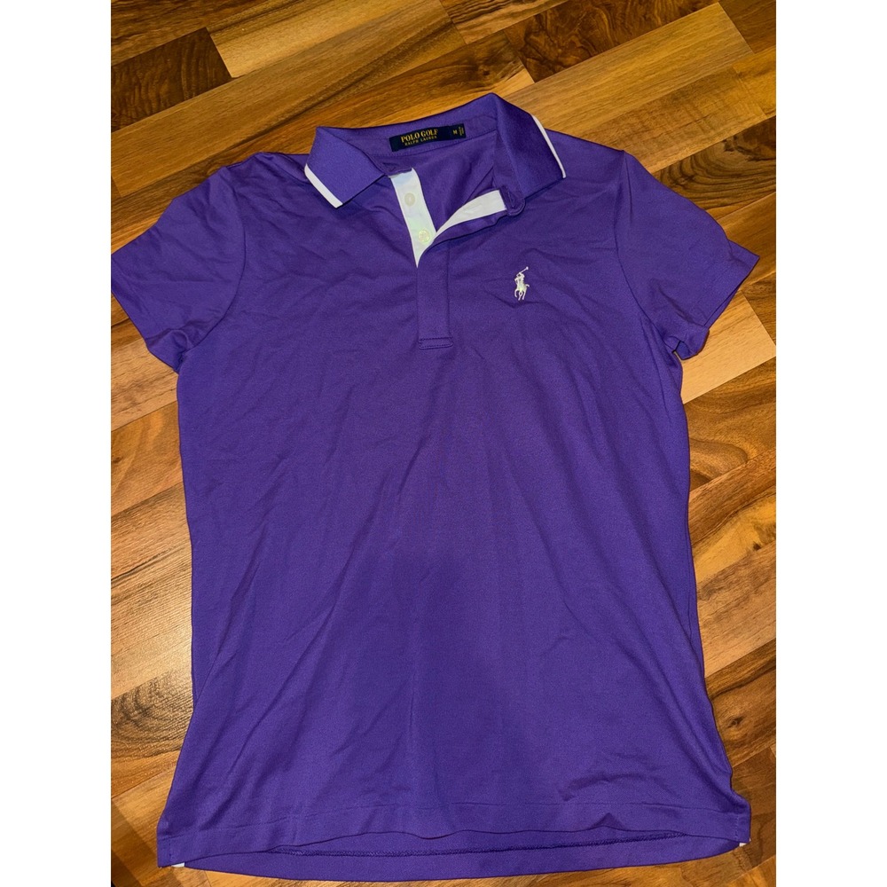 Polo Golf Ralph Lauren Polo Shirt Womens M Purple Short Sleeve Pony Sport luxury